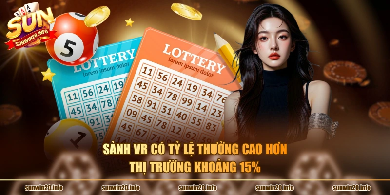 Sảnh VR có tỷ lệ thưởng cao hơn thị trường khoảng 15%